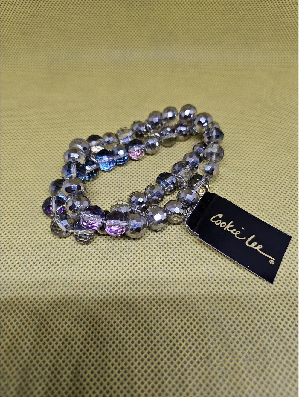 New- Cookie Lee double bracelet - NEW w/Tags in bag. See pics for color/size